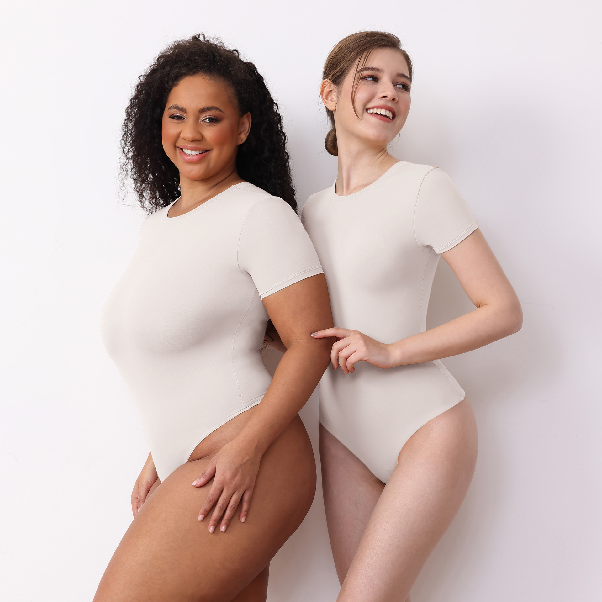 Womens Bodycon Jumpsuit - Slimming Seamless Body Shaper Bodysuit